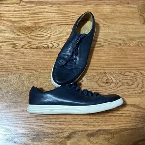 Navy leather Cole Haan sneakers